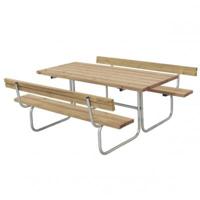 ThermoWood® Picknicktafel Retro 2 Rugleuningen - thumbnail