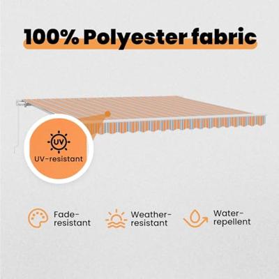 VidaXL Inklapbaar zonnescherm multikleur 400 × 300 cm