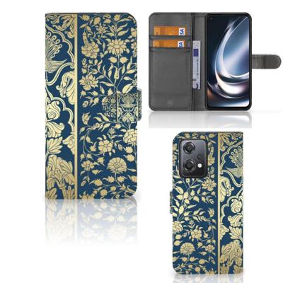 OnePlus Nord CE 2 Lite Hoesje Beige Flowers | Portemonnee hoesje