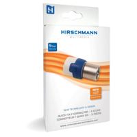 Hirschmann QFC 5S F-connector Male Metaal Wit / Blauw - thumbnail