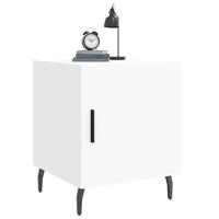 Nachtkastjes 2 st 40x40x50 cm bewerkt hout wit - thumbnail