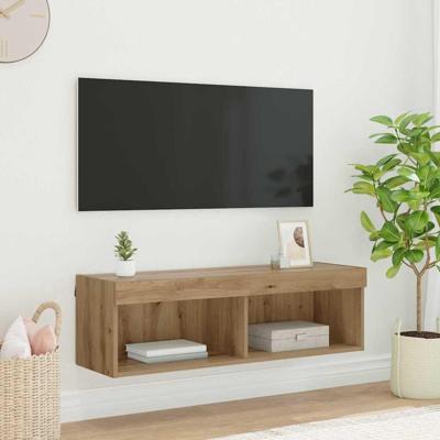 TV-wandkast Panama Artisan Eiken 100 x 30 x 30 cm Bewerkt hout TV-wandkast Panama Artisan Eiken 100 x 30 x 30 cm Bewerkt hout