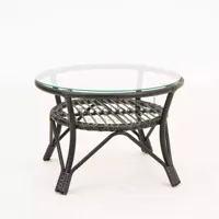 Vita Lester bijzettafel zwart laag - thumbnail