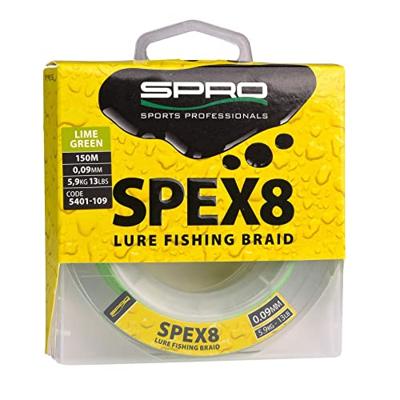 Spro Spex8 Braid Lime Green 0.15 mm 150M