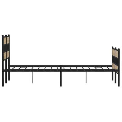 Bedframe zonder matras metaal sonoma eikenkleurig 140x190 cm