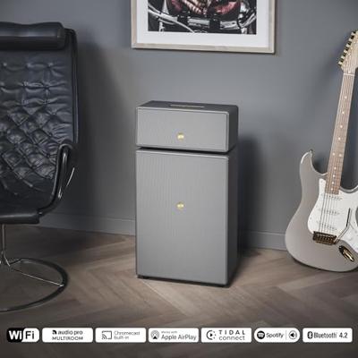 Audio Pro Drumfire II Smart Multiroom Wifi speaker Grijs - thumbnail