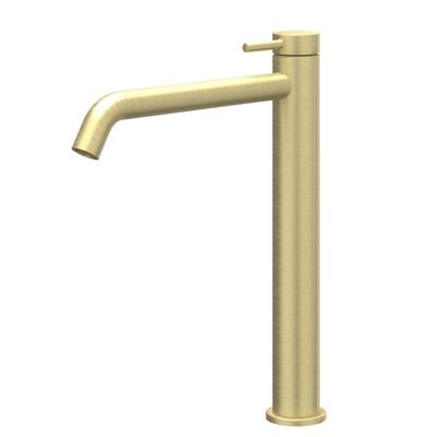 IVY Bond Wastafelkraan - Verhoogd Model L - Geborsteld Mat Goud PVD