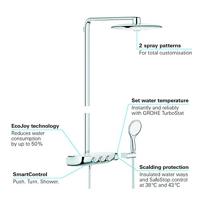Rainshower Systeem SmartControl 360 DUO Douchesysteem met thermostaatkraan (Moon White) - thumbnail