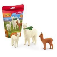 Schleich Wild Life - Alpacafamilie speelfiguur - thumbnail