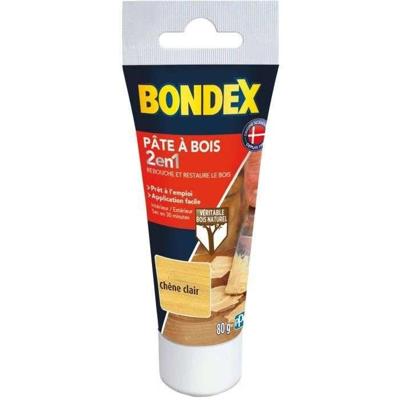 2 in 1 houtpasta - BONDEX - Licht eiken - 80 gr