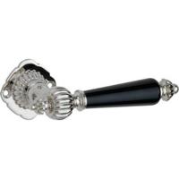 Artitec Deurkruk op rozet Nouveau bakeliet glans nikkel - thumbnail