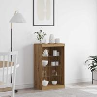 Dressoir artisanaal eikenkleurig 60.5 x 37 x 100 cm - thumbnail