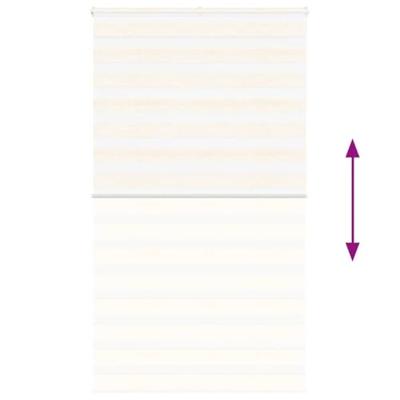 Zebra rolgordijn 135x200 cm stofbreedte 130,9 cm marmerbeige
