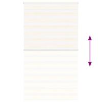 VidaXL Zebra rolgordijn 130x200 cm stofbreedte 125,9 cm marmerbeige - thumbnail