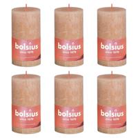 Bolsius rustiek stompkaars 130/68 misty pink a4 - thumbnail