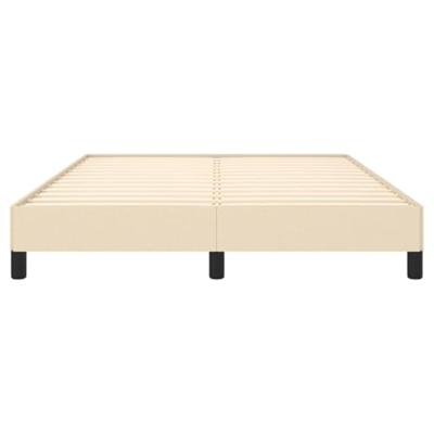 Bedframe stof crmekleurig 140x190 cm