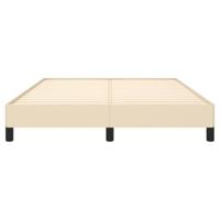 Bedframe stof crmekleurig 140x190 cm - thumbnail