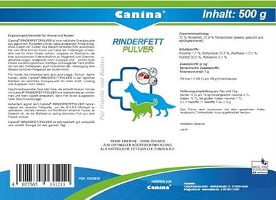 Canina Rinderfett Pulver 500g