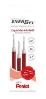 Gelschrijvervulling pentel lr7 energel m 3st rood | 12 stuks - thumbnail