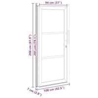 Voordeur Antraciet PVC - thumbnail