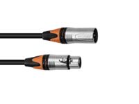 PSSO XLR Cable COL 3-pin 3m bk Neutrik - thumbnail