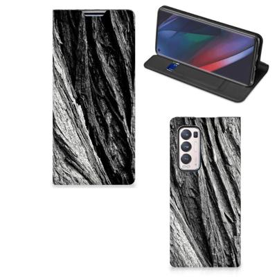 Book Wallet Case OPPO Find X3 Neo Boomschors Grijs Book Wallet Case OPPO Find X3 Neo Boomschors Grijs