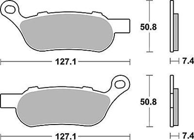 TRW -lucas remblok "mcb 814" brake pad mcb 814 pc organic perf. comfort