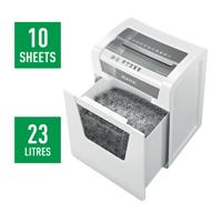 Leitz IQ Office P5 Papierversnipperaar 10 vellen Cross cut 2 x 15 mm P-5 23 l Ook geschikt voor Nietjes, Paperclips - thumbnail