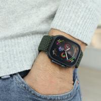 Vonmählen Woven Loop For Apple Watch 40 - 41 - 42mm One Size Black/Olive - thumbnail