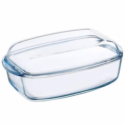 Pyrex schaal met deksel 4,3+2,2l