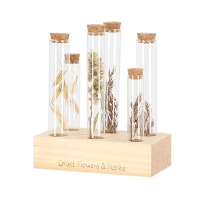 Bloemen en kruiden reageerbuisjes