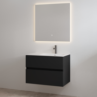 Badmeubelset met Kraangat Best Design Splash 80 cm Mat Zwart - thumbnail