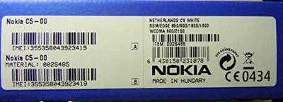 Nokia C5 nieuwe versie Smartphone 5,6 cm (2,2 inch) display 5 MP Bluetooth camera wit