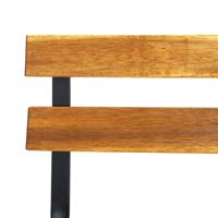 Tuinstoelen inklapbaar 8 st staal en massief acaciahout - thumbnail