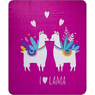 Lama Fleece plaid 130 x 160 cm