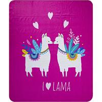 Lama Fleece plaid 130 x 160 cm - thumbnail