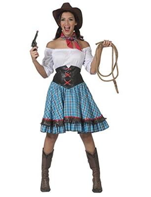 Cowgirl Jurk Abby Blauw