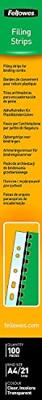 Fellowes filestrips uit plastic ft A4, pak van 100 stuks