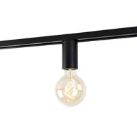 QAZQA E27 fitting met rail ophanging voor 1-fase rail zwart - Iconic - thumbnail