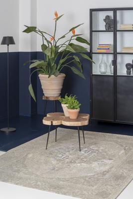 Brinker Carpets - Feel Good Meda Silver - 170x230 cm Vintage Vloerkleed