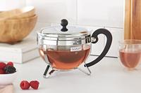 Theepot Bodum CHAMBORD Grijs Transparant 1,3 L 16,8 x 23,3 x 16,8 cm - thumbnail