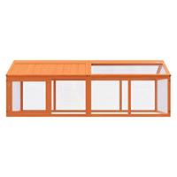 VidaXL Dierenren 200x112,5x74 cm massief grenenhout bruin - thumbnail