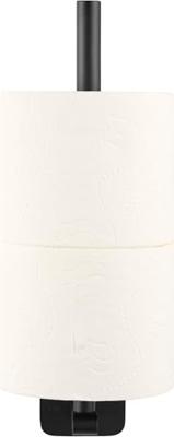 Ben Mykanto reserverolhouder 6,9x9x28,8cm mat zwart Ben Mykanto reserverolhouder 6,9x9x28,8cm mat zwart