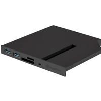 Silverstone FPS01 I/O ports paneel Zwart - thumbnail