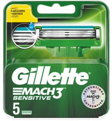 Gillette Mach3 Sensitive Power Scheermesjes 5 stuks
