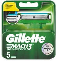 Gillette Mach3 Sensitive Power Scheermesjes 5 stuks - thumbnail