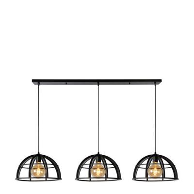 Lucide DIKRA - Hanglamp - Ø 40 cm - 3xE27 - Zwart