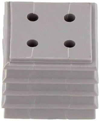 CONTA-CLIP KDS-DE 4X2-3 GR Afdichtingselement Thermoplastisch elastomeer Grijs 10 stuk(s)