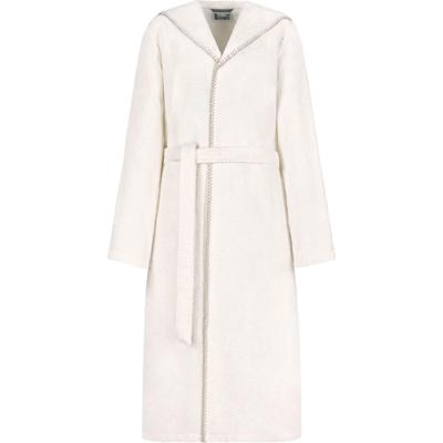 Cawö Cawo Home Dames Badjas met Capuchon 6219 natur S