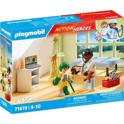 PLAYMOBIL Action Heroes kinderarts met teddybeer 71619